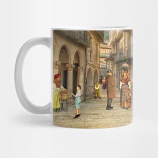 Painting in the street (Jewish Quarter of Ribadavia - Ourense) Mug